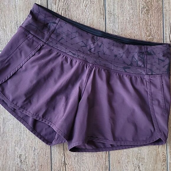 Lululemon Run Times Eggplant Purple Black Size 6 - Picture 1 of 4